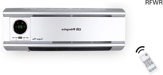 Cecotec badkamerverwarming Ready Warm 5300 PowerBox Keramisch 2000W, LED-display, 2 vermogensniveaus en 3 bedrijfsniveaus, oscillatie, IP22, timer, afstandsbediening, montagekit