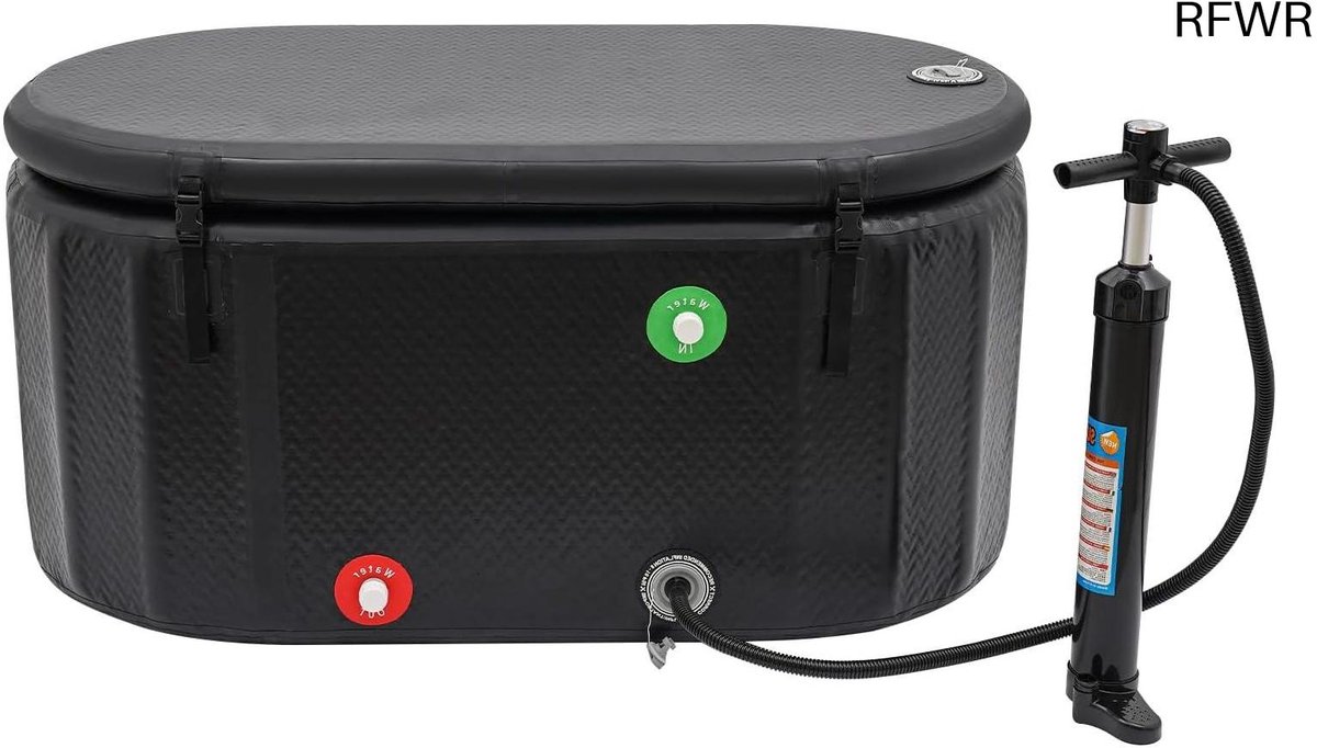 RFWR® Ovale ijsbad voor atleten - 370 liter, -5 tot 40 °C Temperatuurbereik