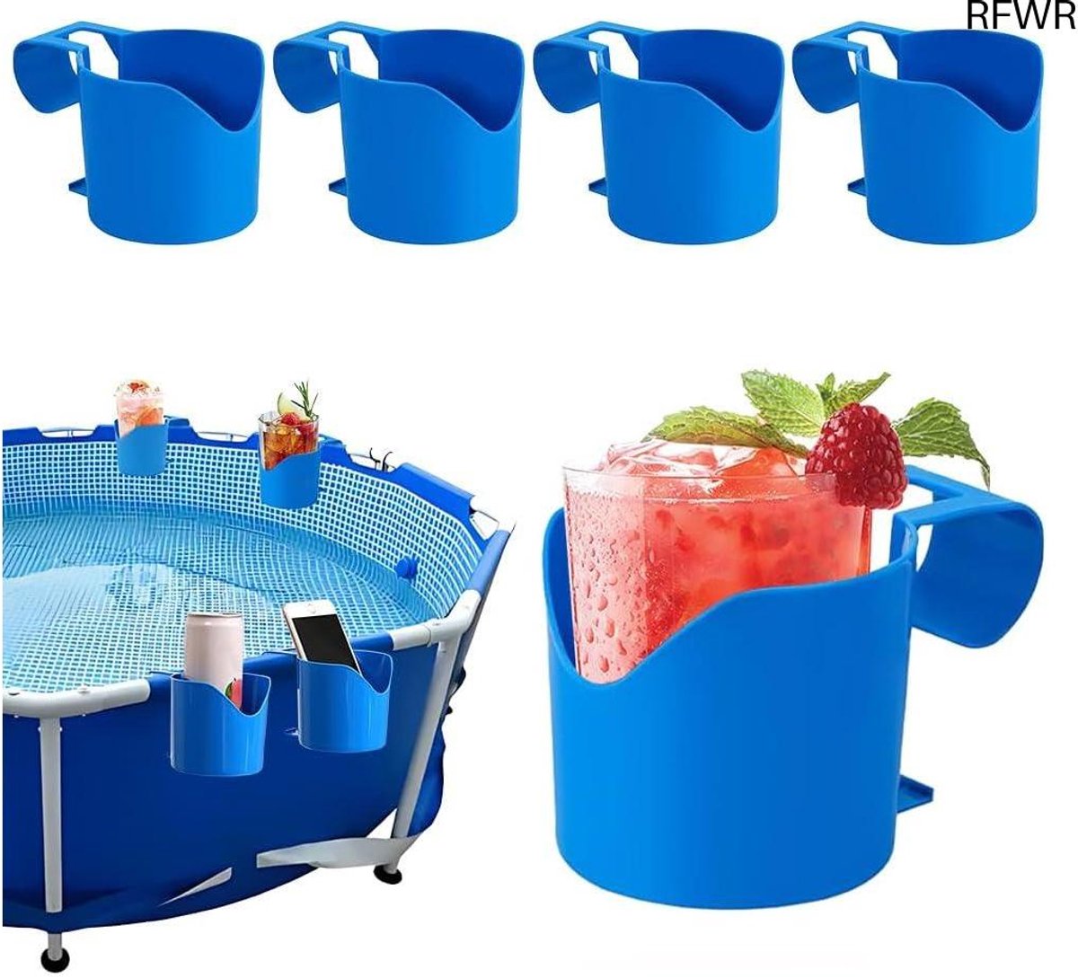 RFWR® Bekerhouder voor zwembad - 5-delig - ideaal voor dranken en accessoires