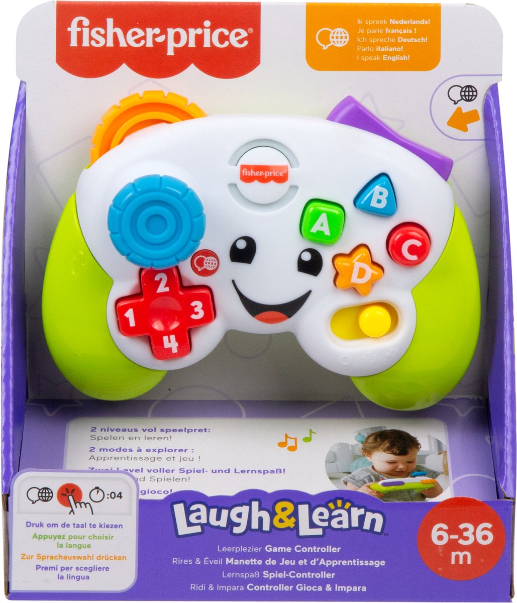 Fisher-Price Leerplezier Spelen en Leren Controller - Muzikaal babyspeelgoed met lichtjes — afbeelding 3