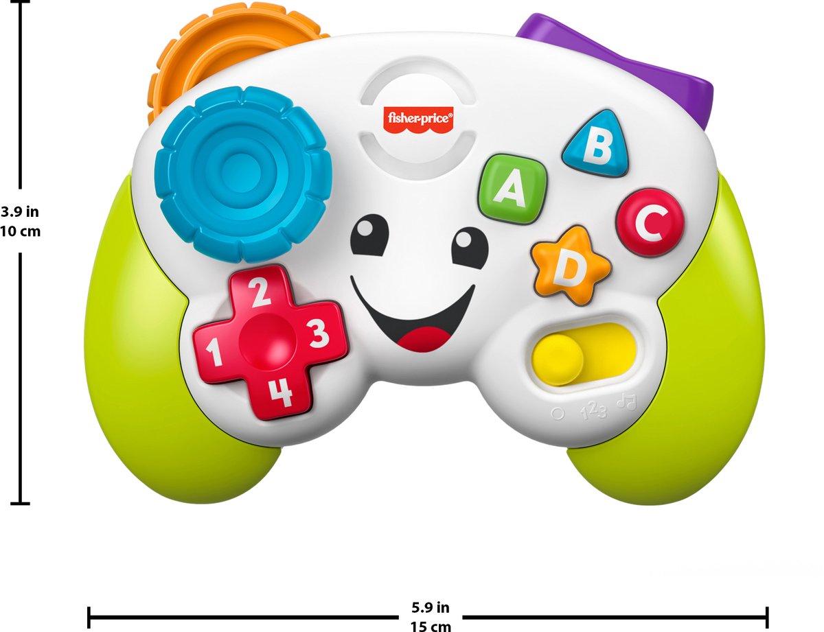 Fisher-Price Leerplezier Spelen en Leren Controller - Muzikaal babyspeelgoed met lichtjes — afbeelding 10