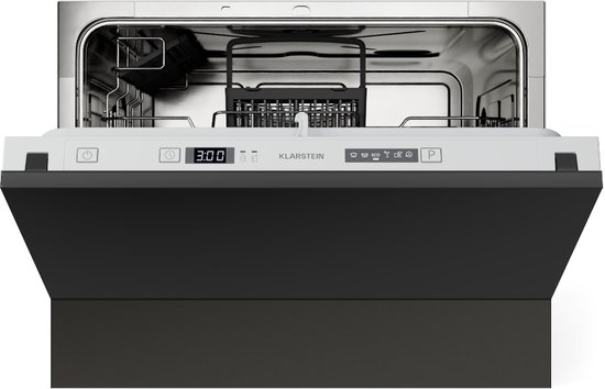 Klarstein Inbouw Vaatwasser – Compact 45 cm Model, 6 Couvert, UV-Hygiëne, AquaStop, Energieklasse D, Stil (49 dB), Intuïtieve Bediening