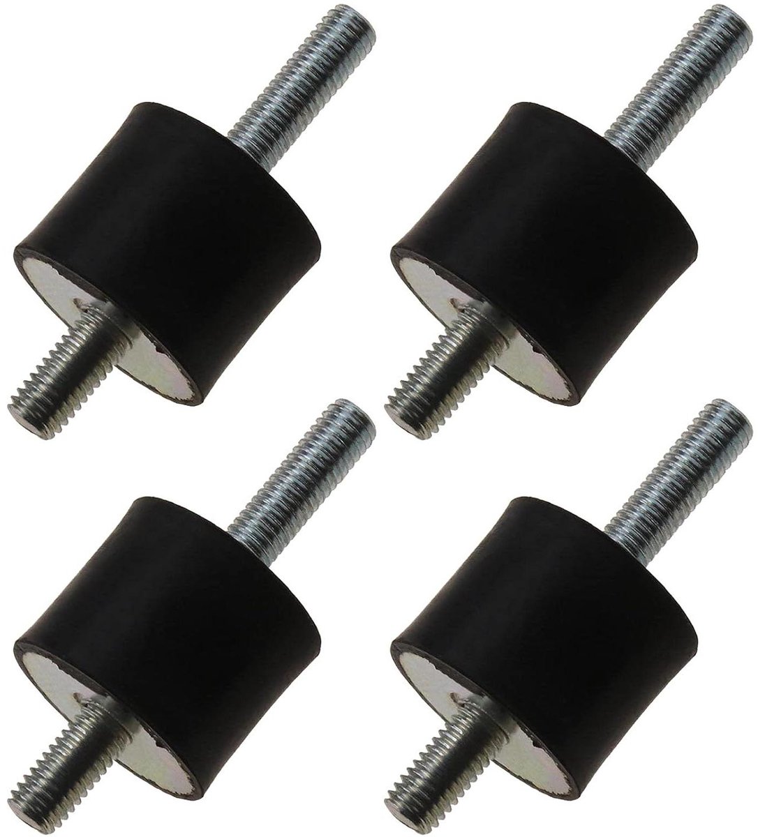 Allecto Plus - 4 Packs Rubberen Anti Tril Mount Kit voor Air Compressoren - 30x25mm