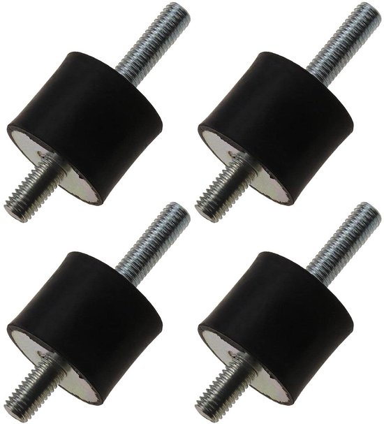 Foto: Allecto plus 4 packs rubberen anti tril mount kit voor air compressoren 30x25mm