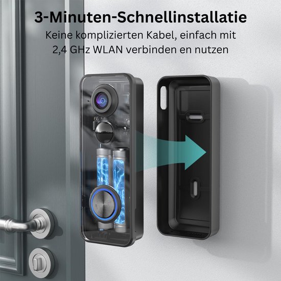 CLGP® Deurbellen met Camera - Video Deurbel - Draadloos - Full HD van CLGP — afbeelding 2