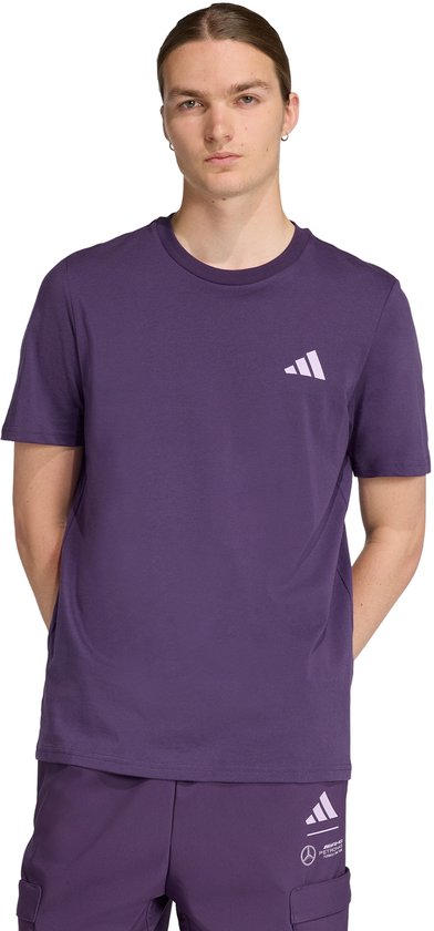 Foto: Adidas performance mercedes amg petronas formula one team premium woven graphic t shirt heren paars 2xl
