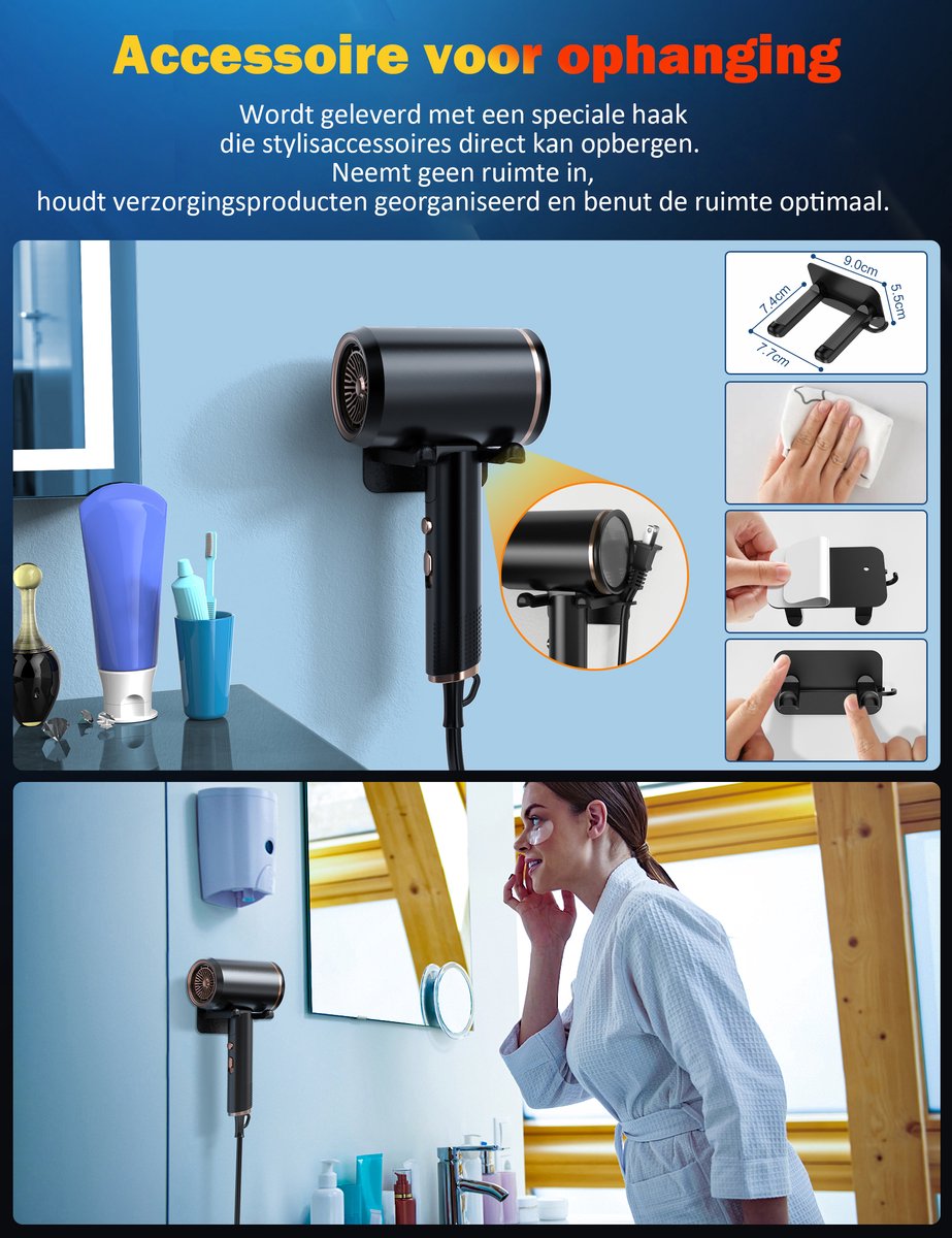 ibettertec - Fohn - Haardroger Ionen - afbeelding 2