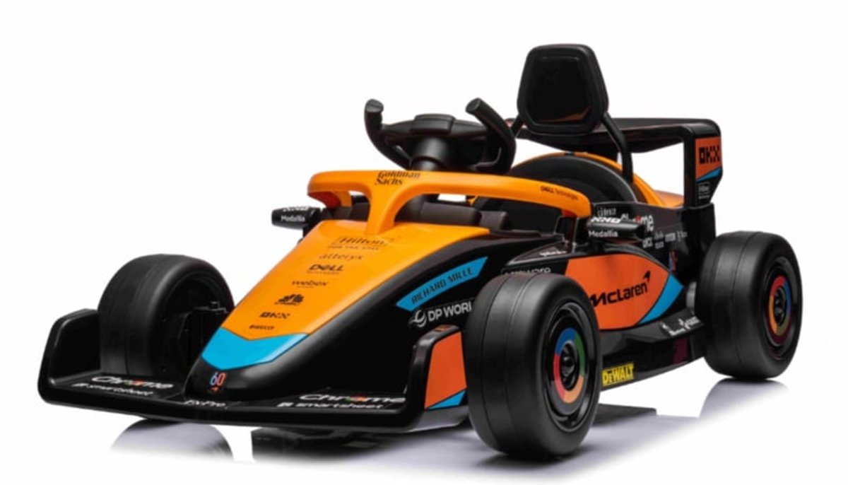MC Laren Formule 1 Wagen Oranje - 1 persoons - Lando Norris racecar 12V softstart | Elektrische kinderauto - Inclusief afstandsbediening - Gratis verzending - KiddoCars