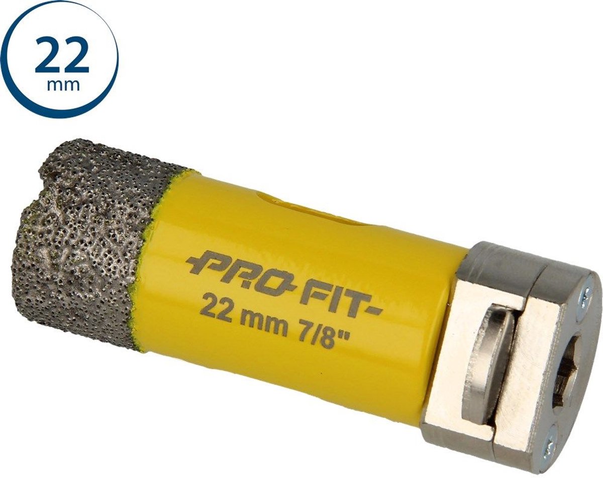 Profit gatzaag/boor diamond dry - ø22mm - zeskant 8mm