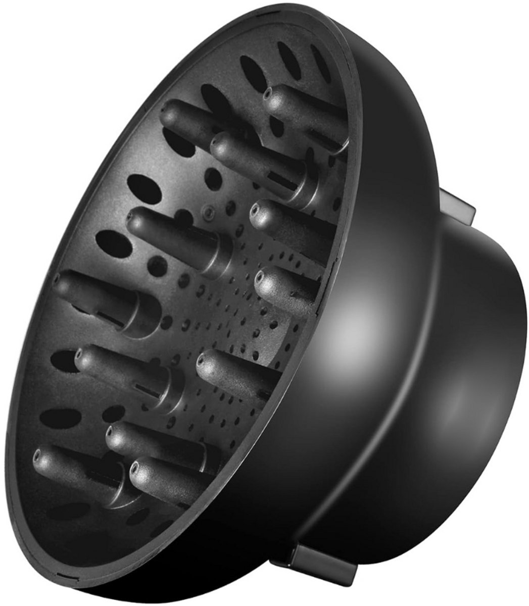 MKSS® Diffuser Opzetstuk - Krulborstel voor Fohn Universeel - Multistyler - Zwart