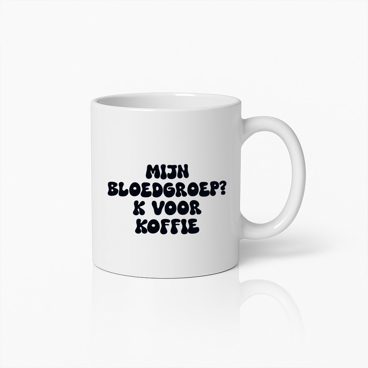Grappige Koffiemok – Mijn Bloedgroep K voor Koffie Keramische Beker