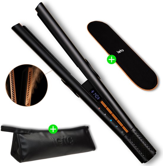 LETO Stijltang - Drogen en stijlen in 1 - Stoomstijltang - - LETO - €84,99