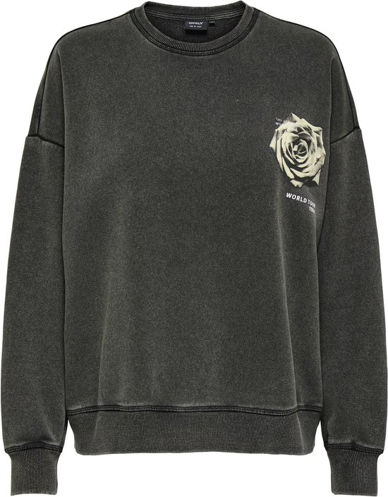 ONLY - ONLSINNA L/S O-NECK PRINT BOX SWT - Filles - Pulls