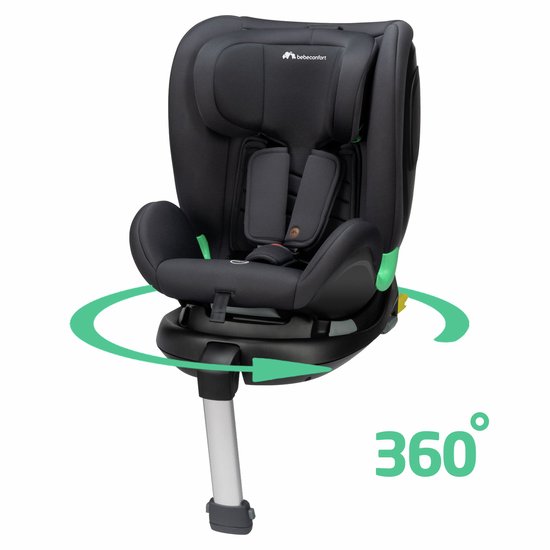 Bebeconfort Atlas 360 i-Size - Autostoeltje - Mineral Black - Vanaf de geboorte tot ca. 12 jaar van Bebeconfort — afbeelding 3