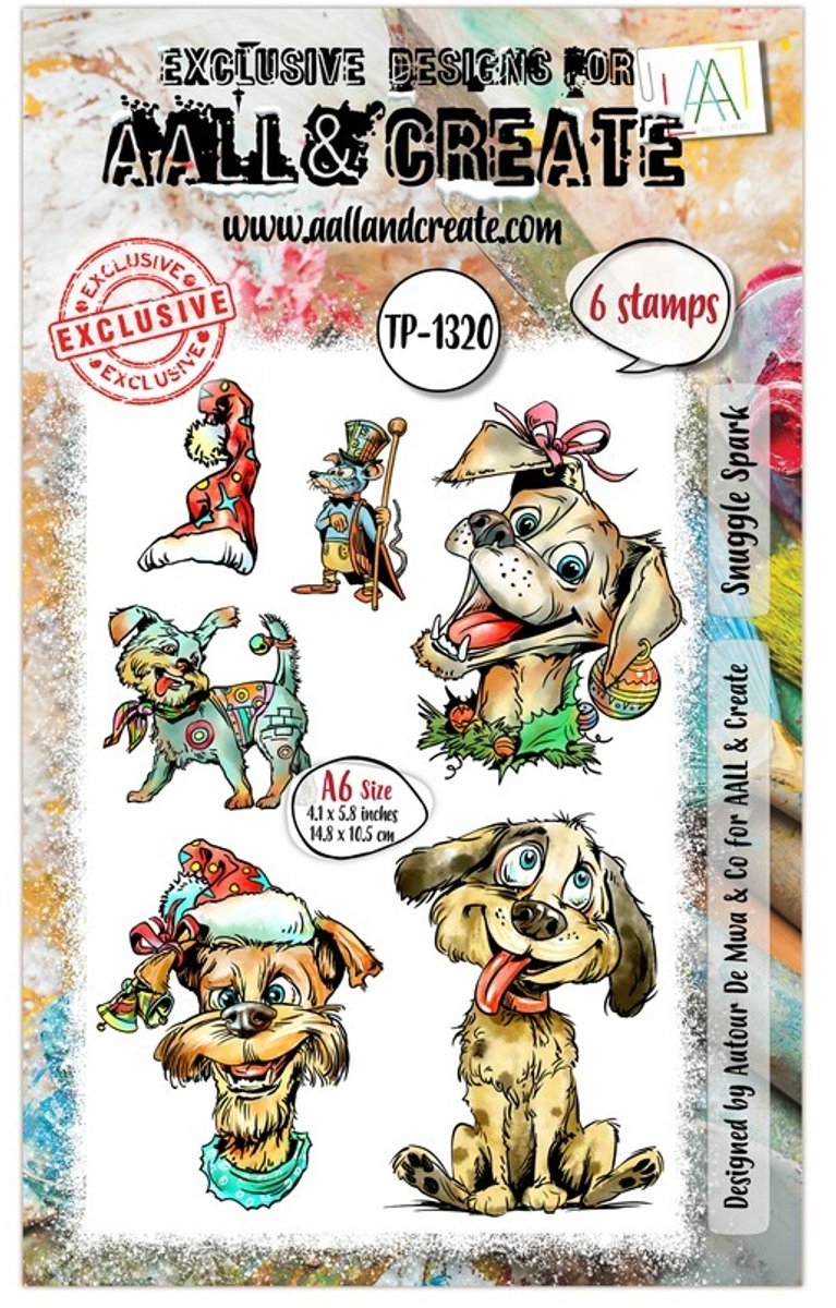 Aall & Create clearstamp A6 - Snuggle spark