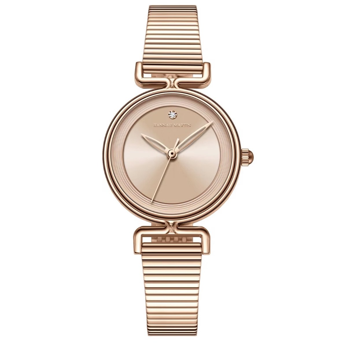 Hannah Martin Dames Horloge Rosekleurig | Dames Horloges | Horlogedoos | Borasi | Dames Sieraden | Luxe Geschenkdoos |