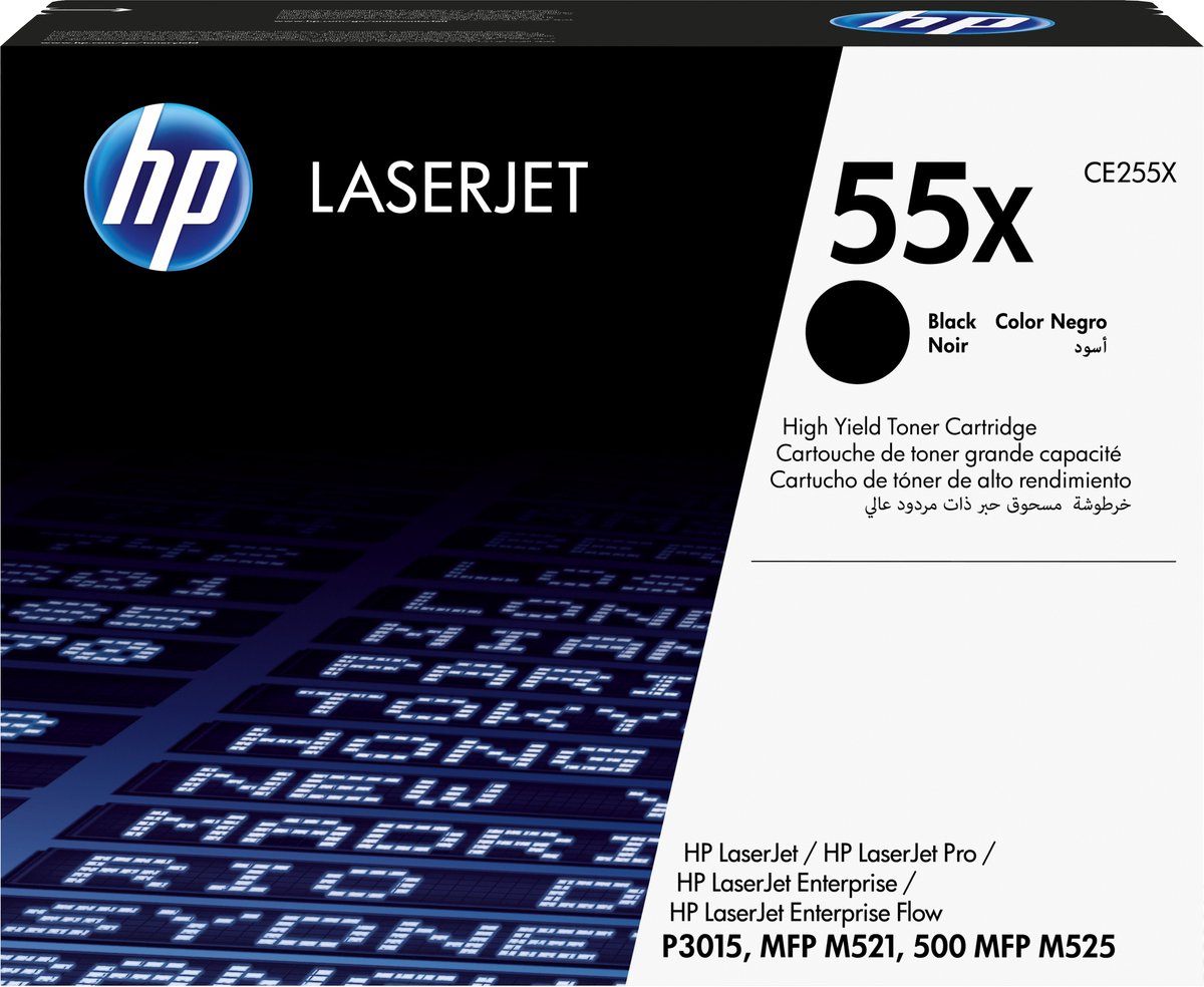 HP 55X - Tonercartridge / Zwart / Hoge Capaciteit