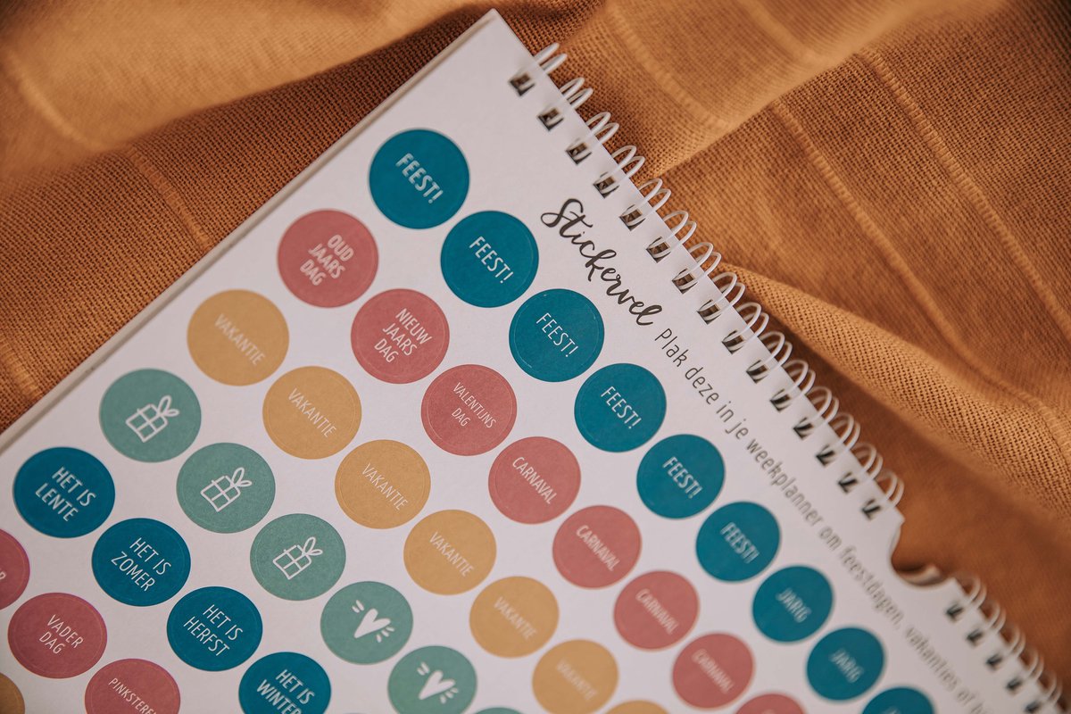 Maan Amsterdam - Familie weekplanner - A4 - Inclusief stickervel — afbeelding 5