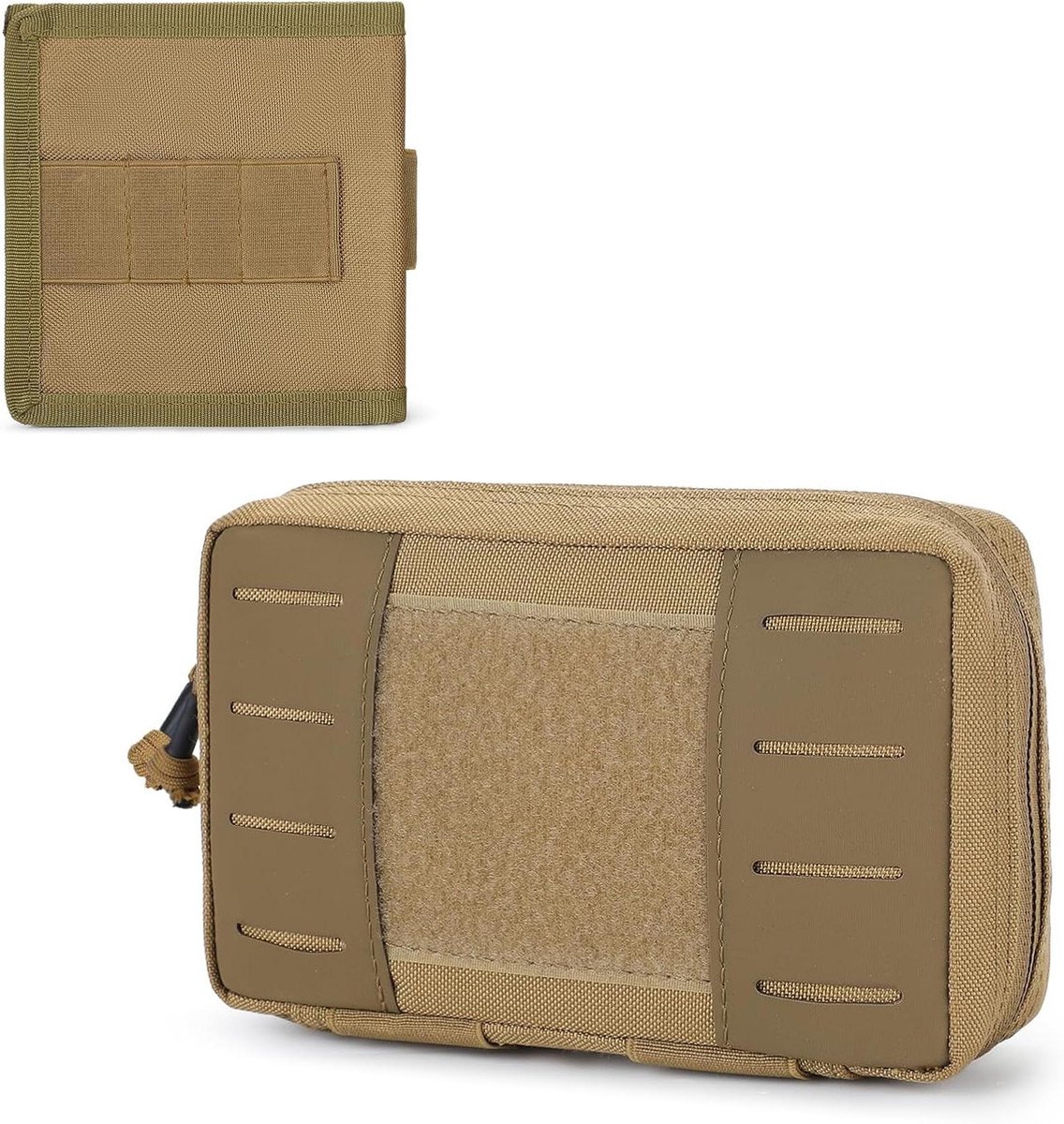 Tactische EHBO-kit Organizer Etui Draagbare Outdoor Reis Medische Tas MOLLE Heuptas voor Sport en Dagelijks Gebruik (#01-Kaki)