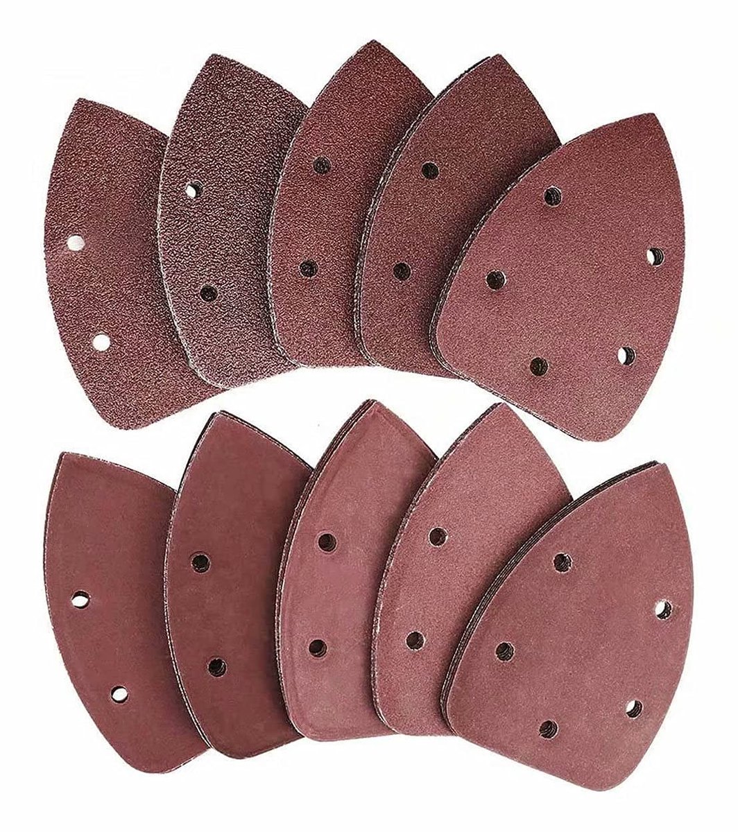 TRANKIELO® - Muisschuurpads - Set van 80 Stuks – Verschillende Korrelgroottes 40-800 – Duurzaam Aluminiumoxide – 140 x 140 x 100 mm