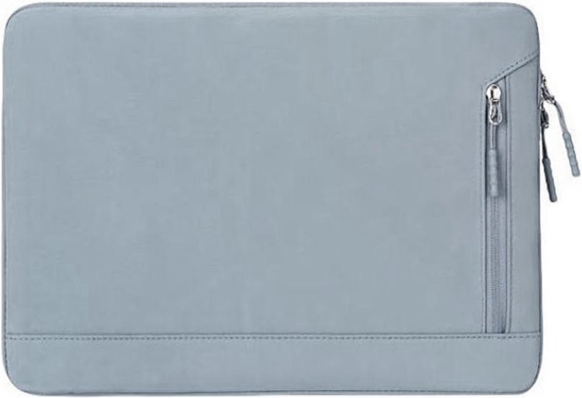 Mobigear Laptophoes geschikt voor Laptop | Mobigear Dual Zip Sleeve 13 inch Laptop hoes - staalblauw