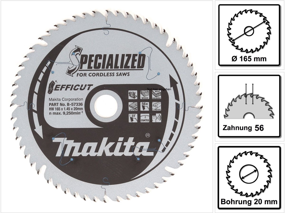 Makita HS009GZ 40V Max Li-Ion Accu Cirkelzaag body - 235mm Makita HS009GZ 40V Max Li-Ion Accu Cirkelzaag body - 235mm