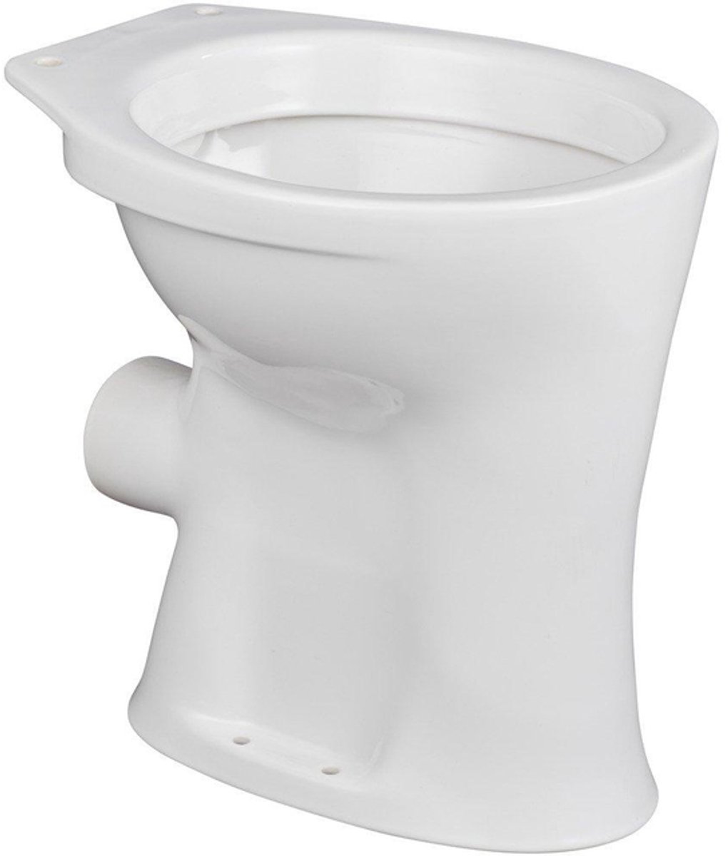 Ideal Standard closet staand +6cm met spoelrand vlakspoel PK wit