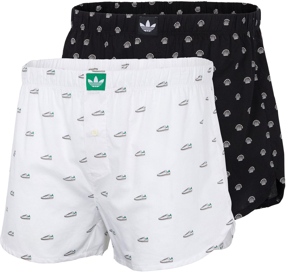 adidas Originals 2PK Woven Boxer - Comfort Cotton Woven - Onderbroek Mannen - 2x bedrukt