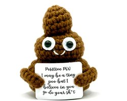 Hypify - Positive Poo - bruin - knuffeltje - Positiviteit