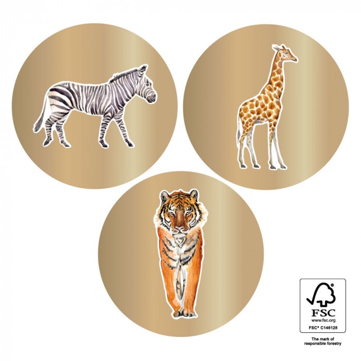 HOP - Stickers - Jungle Gold - 36 stickers