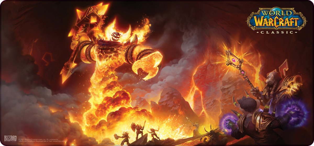 World of Warcraft Classic - Gaming Muismat XL - Ragnaros