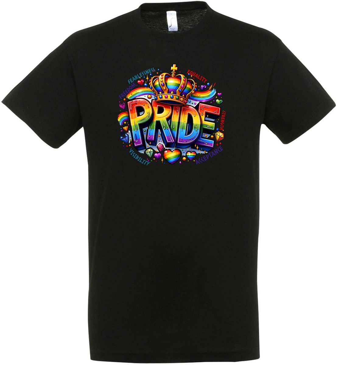 Pride T-Shirt - LHBTIQ+ - LGBTQ - Gay - Homo - Lesbi Cadeau - Shirt - Dames - Heren - Unisex - T-shirt Kleding Cadeau - Pride Maand - Maat XXL