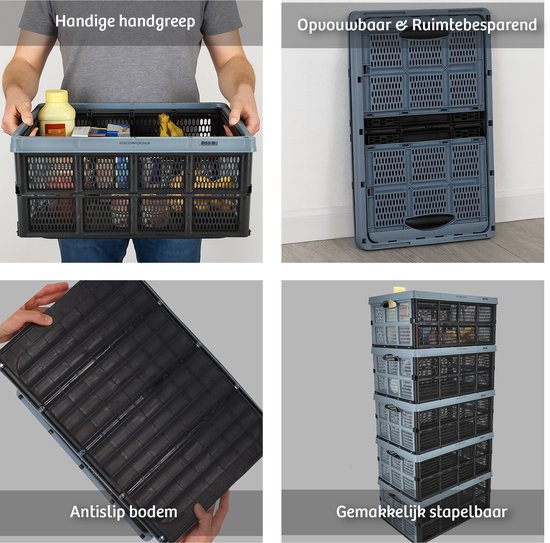 vouwkrat 32L blauw kopen? | Opbergboxen & dozen