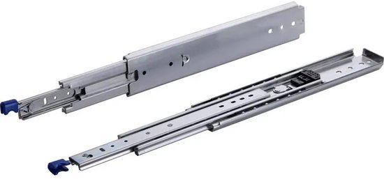 Set de glissières de tiroir de 250 kg 700 mm 28 pouces avec serrure et entièrement extensibles - Rails de tiroir courts et robustes à roulements à billes verrouillables 70 cm 28"