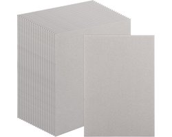 Neuser Paper - Pack van 50 Grijze Karton A4 - 210 x 297 mm - 1.5 mm Boekbindkarton - Grijs Karton voor Boekbinden - Uitnodigingen