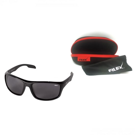 Lunettes de soleil polarisées de Luxe Filex « DRINA » avec étui – verres bleu foncé – Lunettes de pêche pour la pêche à la carpe