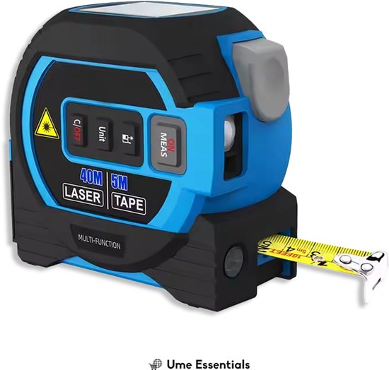 Ume Essentials - Rolmaat - 40 Meter Digitale Laser - 5 Meter Meetlint ...