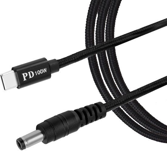 Starlink Mini USB C naar DC Stroomkabel – 2 meter - 12v - 65W - Waterdicht