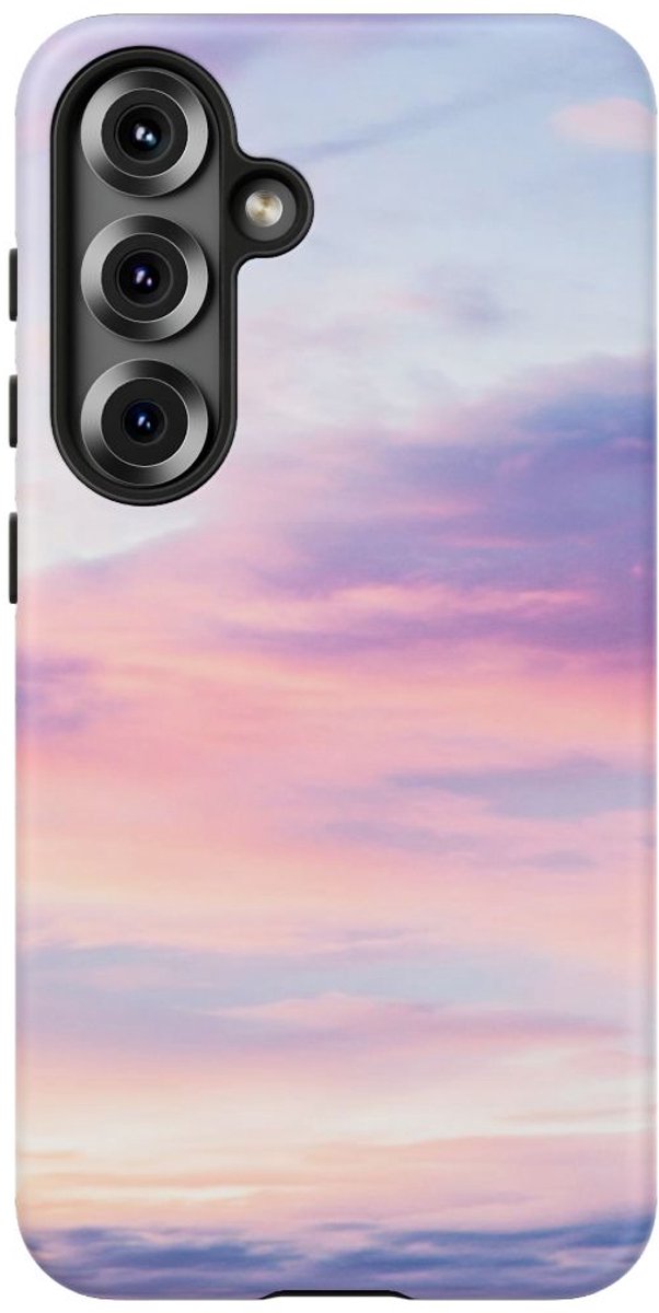 Roze en Blauwe Lucht – Telefoonhoesje Geschikt voor Galaxy S25
