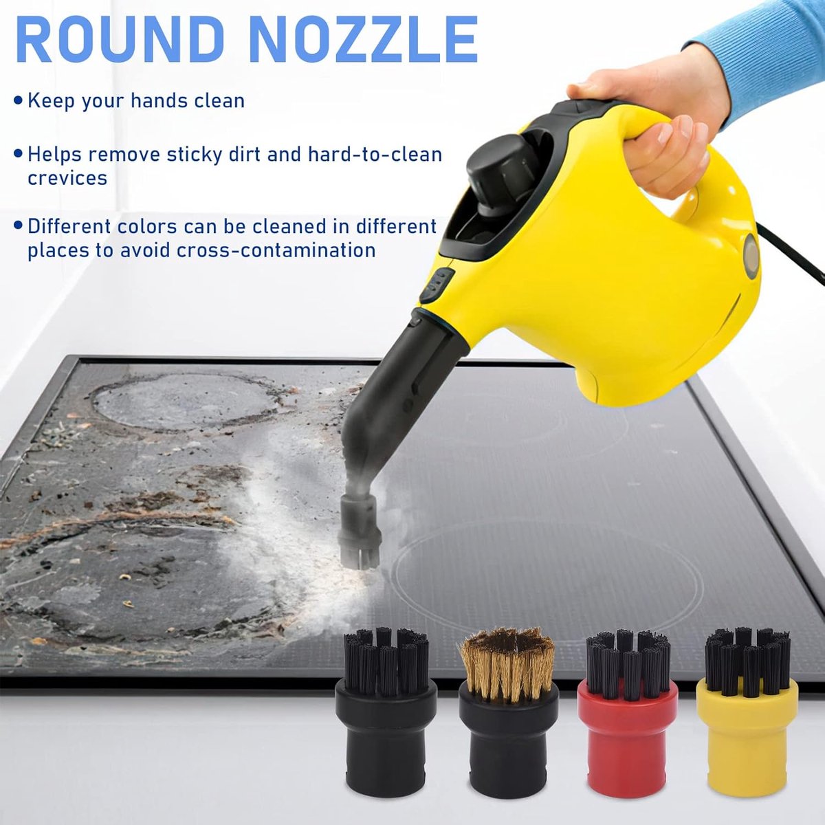 Stoomreiniger-accessoires set - 12 stuks - microvezel en nylon - veelzijdig — cadeau in Cadeau-ideeën - foto 6