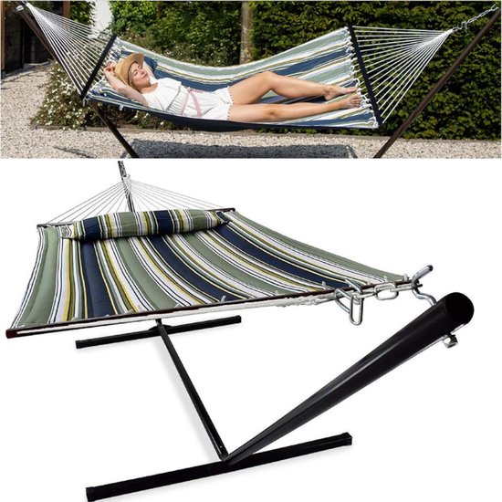 Hangmat Momposina Natuurverf met Comfort Standaard - Hangmatten