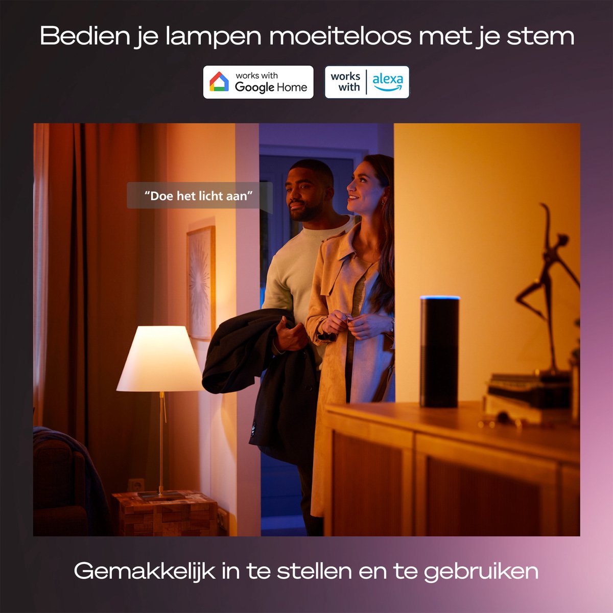 Philips Hue starterkit - wit en gekleurd licht - 1 Bridge Pro - 2-pack E27 1100 lumen – foto 8