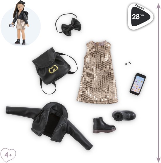 Corolle poppenkleertjes party set - feestoutfit voor Corolle Girls poppen. van Merkloos — afbeelding 5