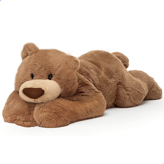 CRVFTED Verzwaringsknuffel Beer - 1.5kg - 50cm - Verzwaarde Knuffel - Weighted Stuffed Animal - Anxiety Knuffel - Sensorisch Speelgoed - Zware Knuffel