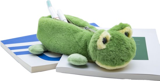Foto: Cute since 1999 kikker etui zachte pennenzak etui meisjes en jongens vanaf 12 maanden 30cm x 9cm