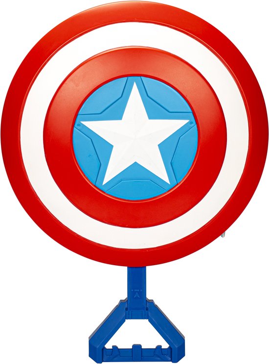 Marvel Studios Captain America Brave New World NERF Skyshot-blaster, schild-rollenspelspeelgoed