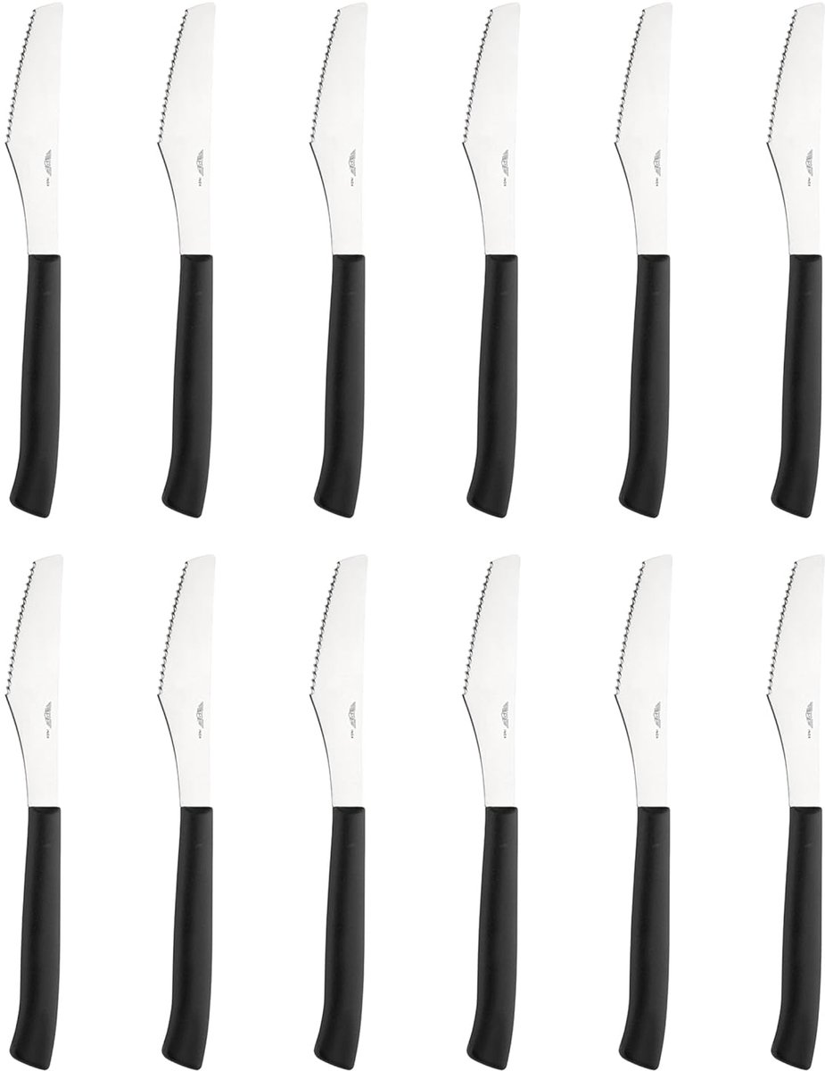 Pizzames set van 12 - roestvrij staal - 20,5 cm