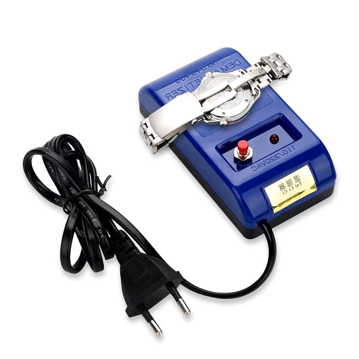 Allecto Plus - Horloge Demagnetizer - Professioneel Gereedschap voor Horlogereparatie - Quartz Horloge Demagnetiseren - Reparatie Tool - Afmetingen 11 x 6 x 32 cm.