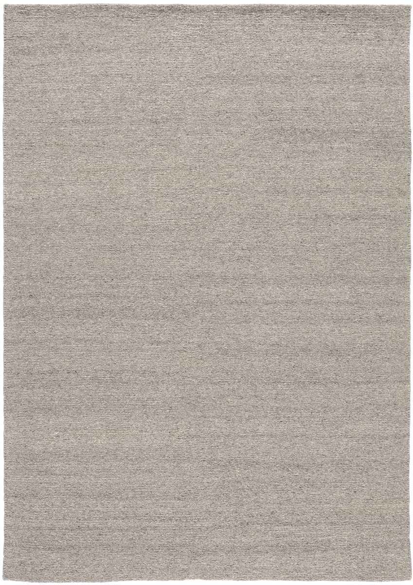 Lino Sera Grey Sumack Tapijt 140x200cm - 100% Handgesponnen Wol - Authentiek Vlakgeweven Vloerkleed – Natuurlijke Grijstint – Laagpolig Luxe Tapijt voor Woonkamer, Eetkamer of Slaapkamer