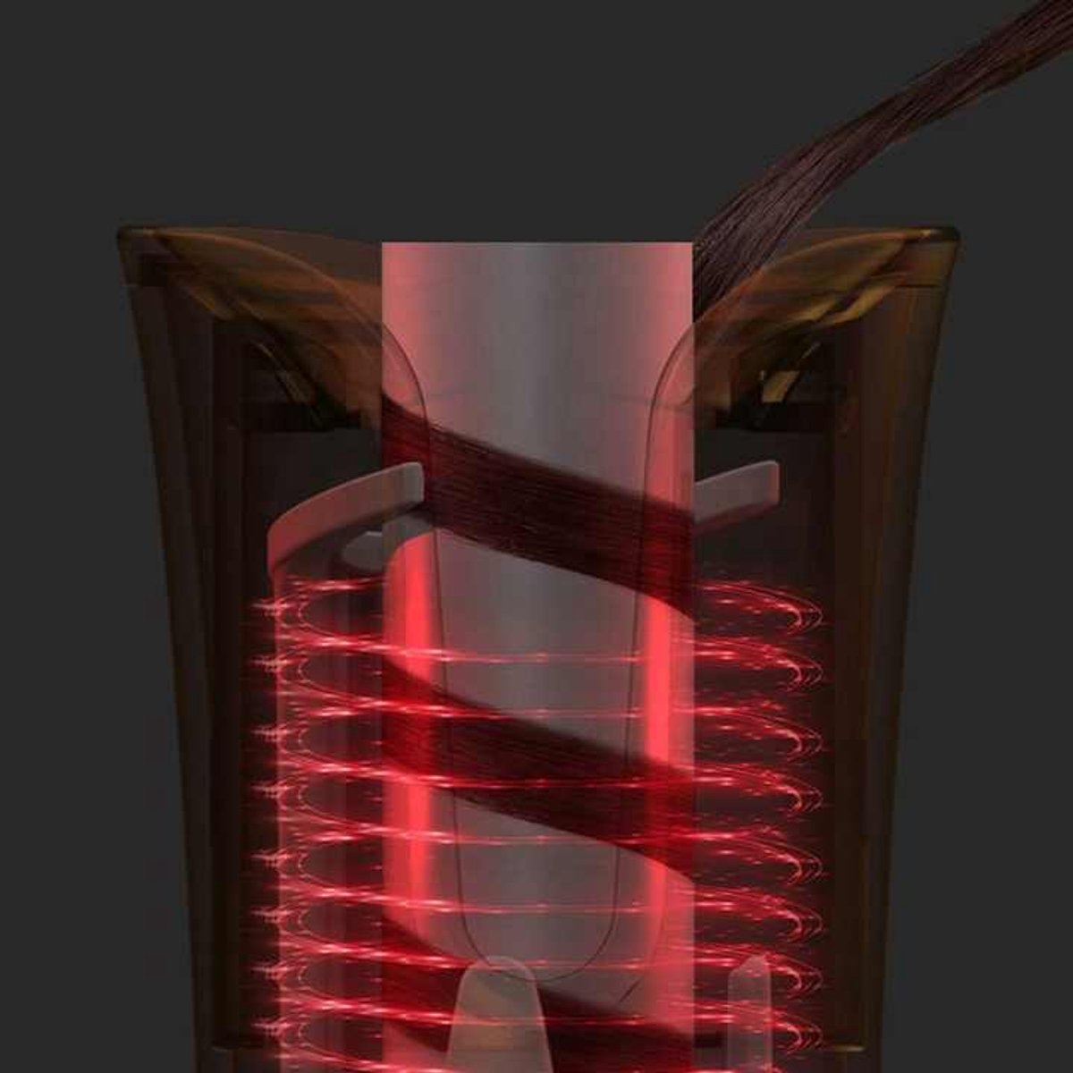 Automatische haarkrultang, keramische krultang met - afbeelding 3